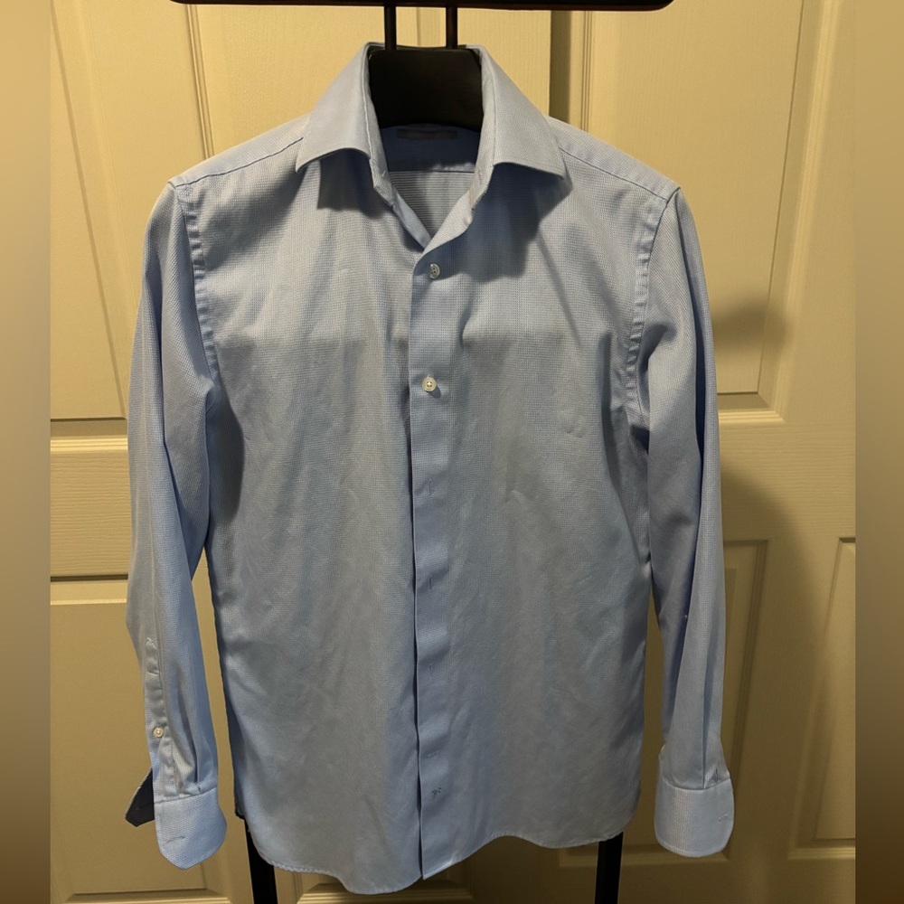 Hickey Freeman Light Blue Dress Shirt